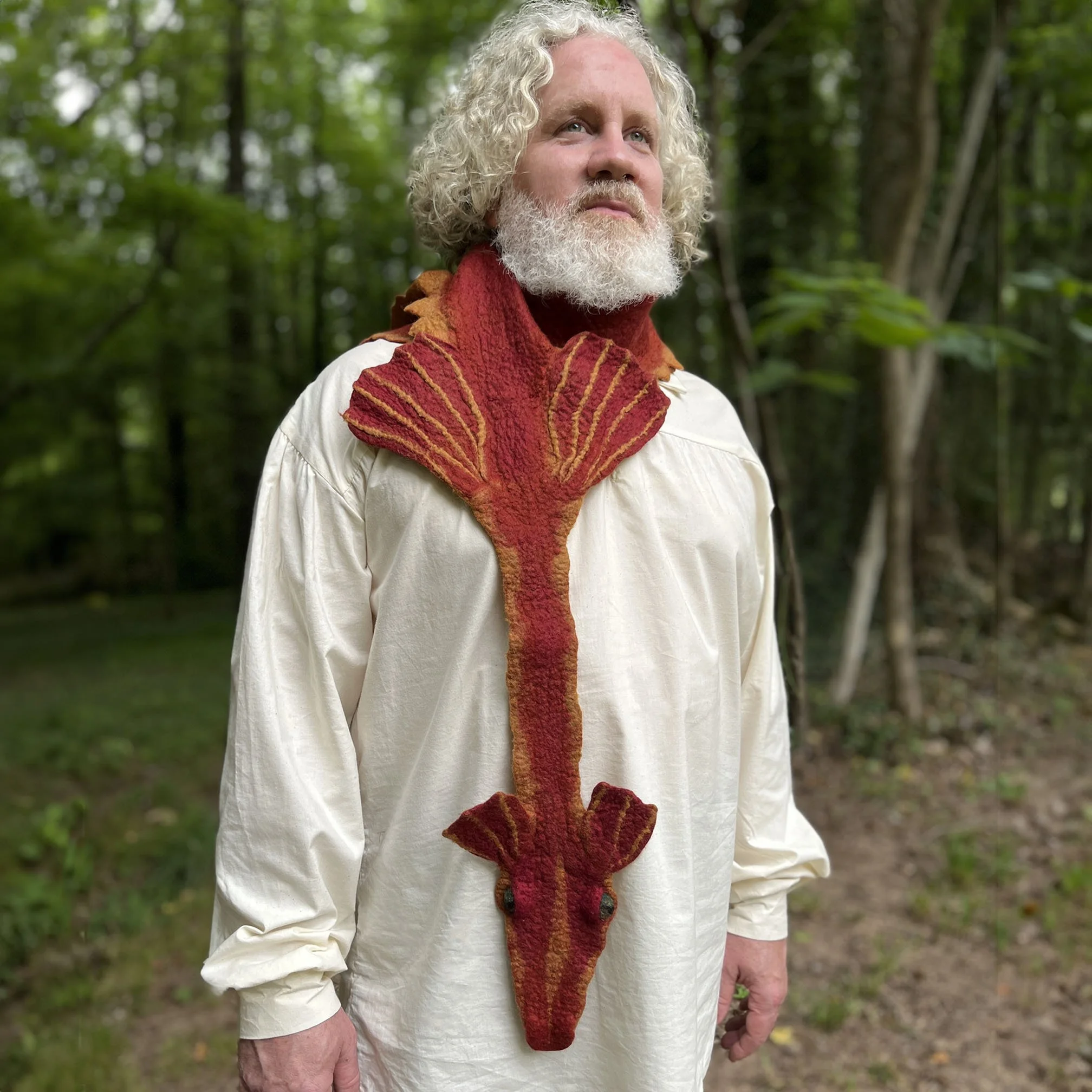 Unisex dragon scarf — Miss Fitt & Co. ~ Moss Fête